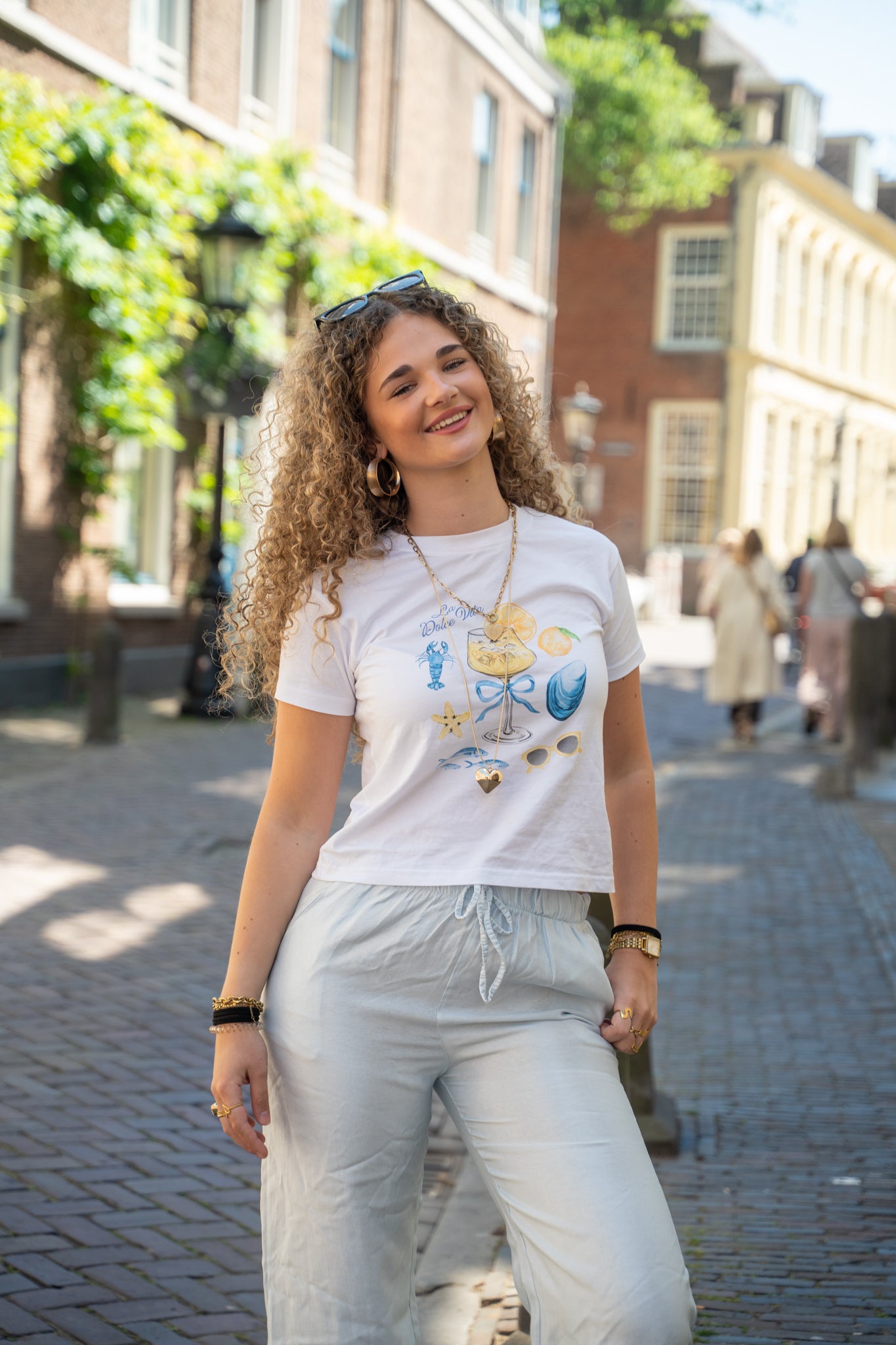 Dolce Vita Tee - Wit